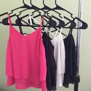 Flowing tank tops